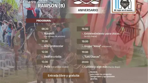 138 aniversario Rawson