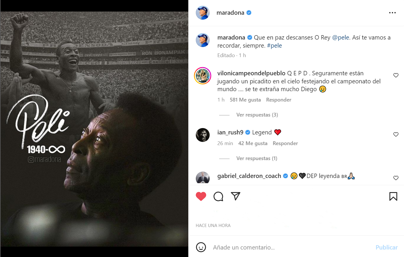 Cuenta oficial de Diego Maradona